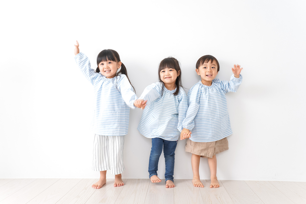 Children playing with friends